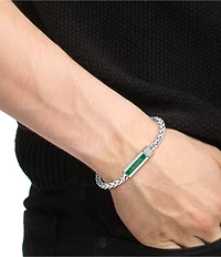 Lacoste Men's Spelt Collection Stainless Steel Line Chain Bracelet