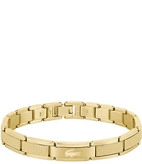 Lacoste Men's Stencil Gold Stainless Steel Chain Bracelet