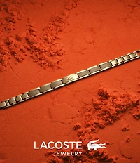 Lacoste Men's Stencil Gold Stainless Steel Chain Bracelet