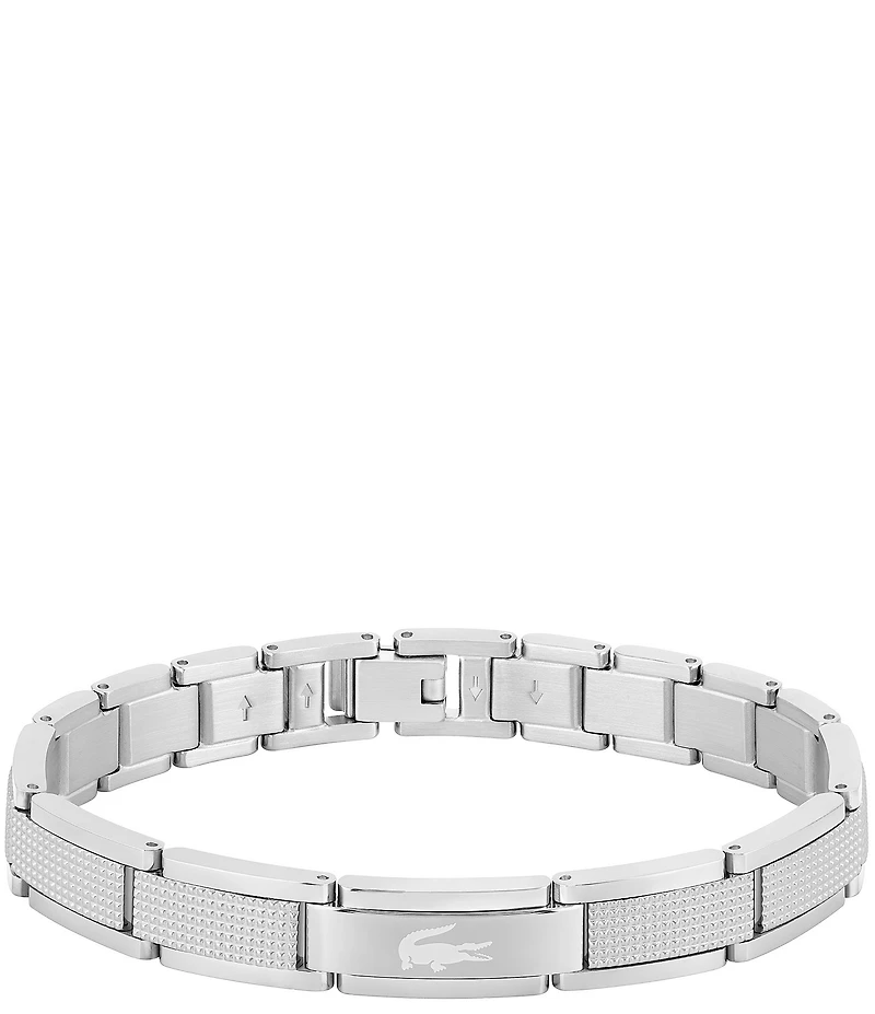 Lacoste Men's Stencil Stainless Steel Chain Bracelet