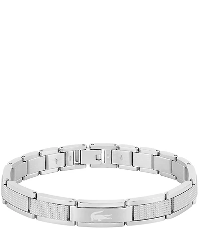 Lacoste Men's Stencil Stainless Steel Chain Bracelet