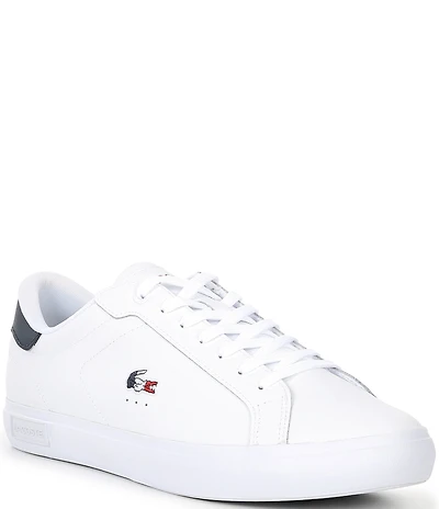 Lacoste Men's Powercourt Tricolor Logo Sneakers