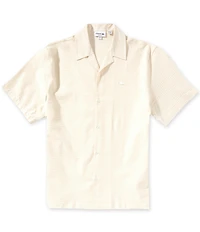 Lacoste Mini Stripe Short Sleeve Woven Camp Shirt