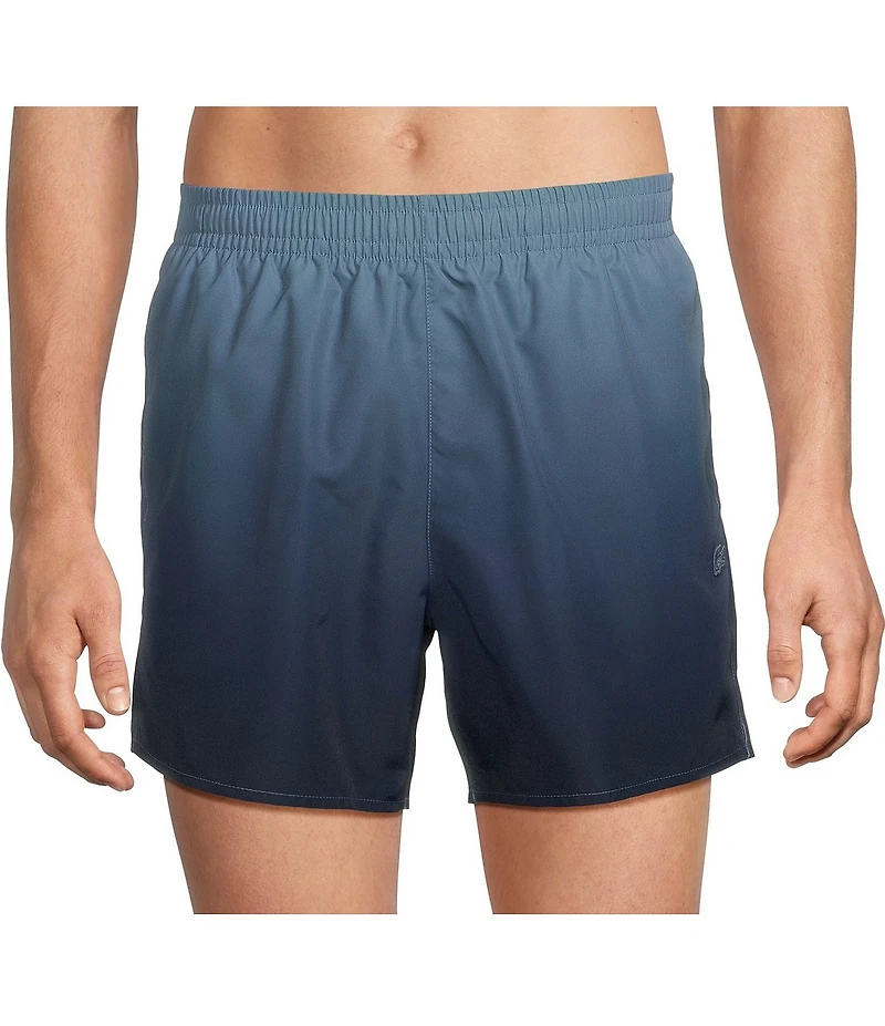 Lacoste Ombre Print 6#double; Inseam Swim Trunks