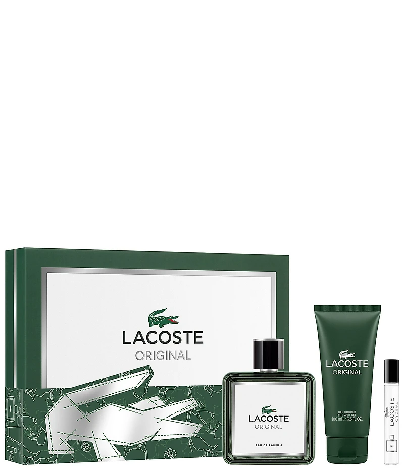 Lacoste Original Eau de Parfum Men's 3-Piece Gift Set