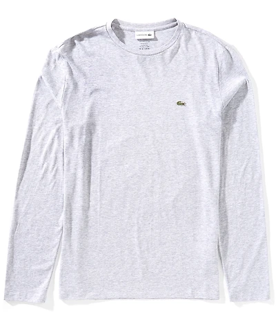 Lacoste Pima Cotton Long Sleeve Signature Logo T-Shirt