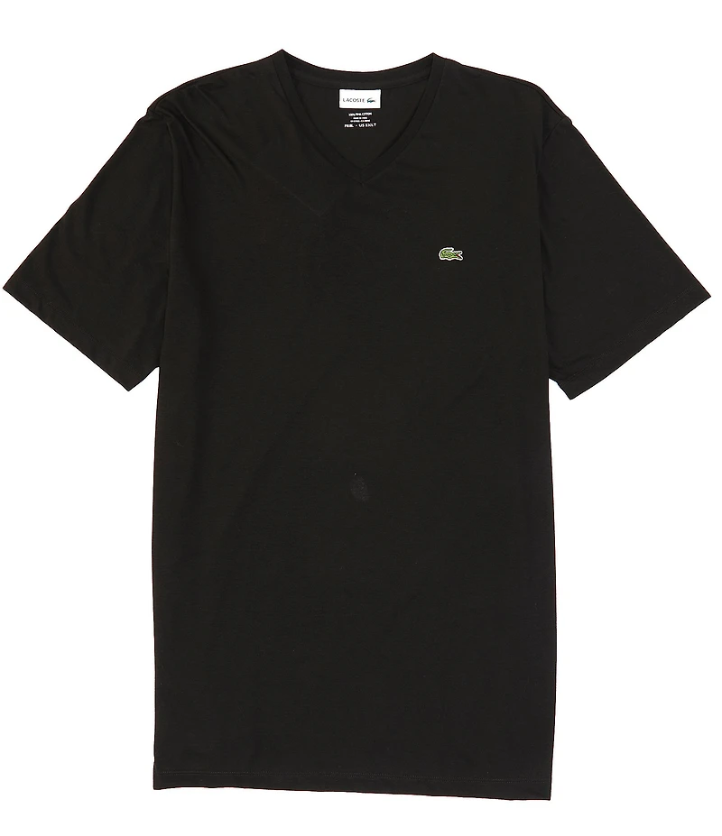 Lacoste Pima Cotton Short Sleeve V-Neck T-Shirt