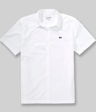 Lacoste Poplin Short Sleeve Woven Shirt