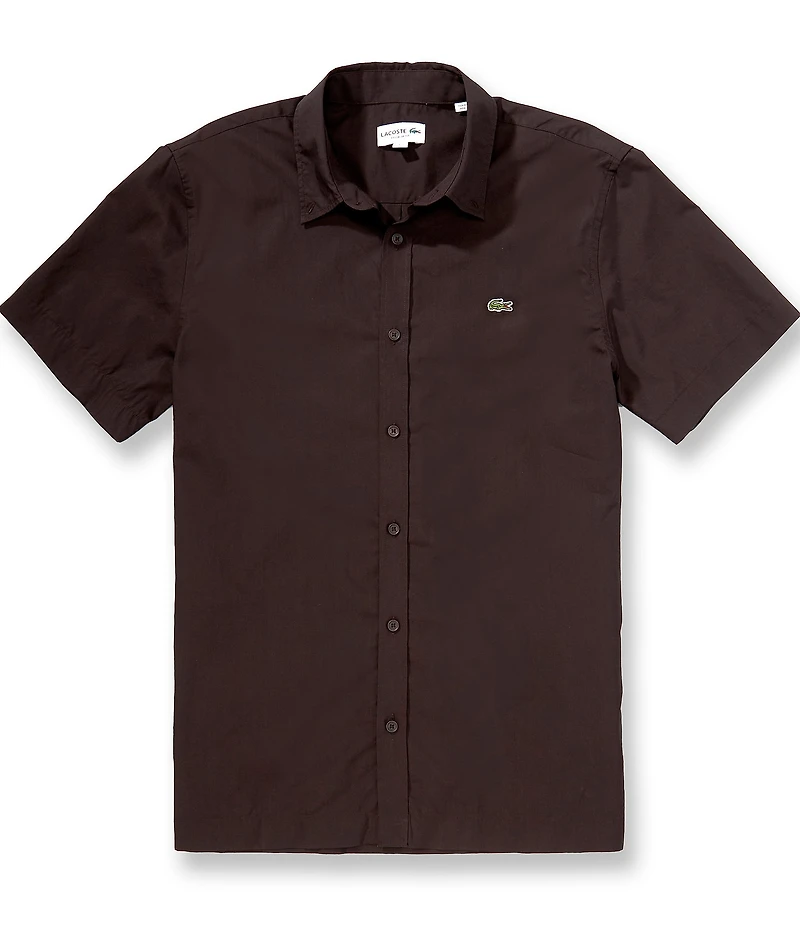 Lacoste Poplin Short Sleeve Woven Shirt