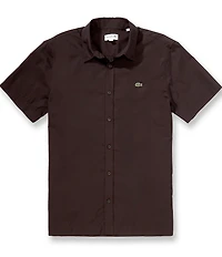 Lacoste Poplin Short Sleeve Woven Shirt