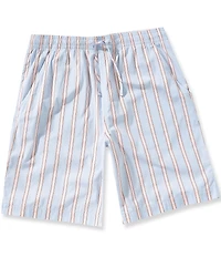 Lacoste Poplin Stripe 8#double; Inseam Shorts