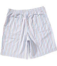 Lacoste Poplin Stripe 8#double; Inseam Shorts