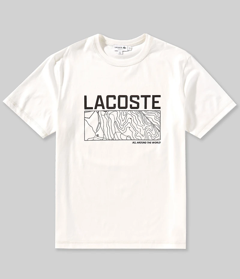 Lacoste Printed Jersey Short Sleeve T-Shirt