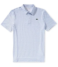 Lacoste Printed Performance Short Sleeve Golf Polo Shirt