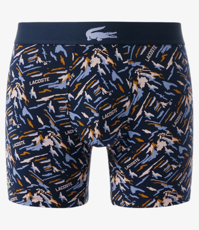 Lacoste Printed Stretch Jersey 5#double; Boxer Briefs