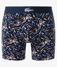 Lacoste Printed Stretch Jersey 5#double; Boxer Briefs