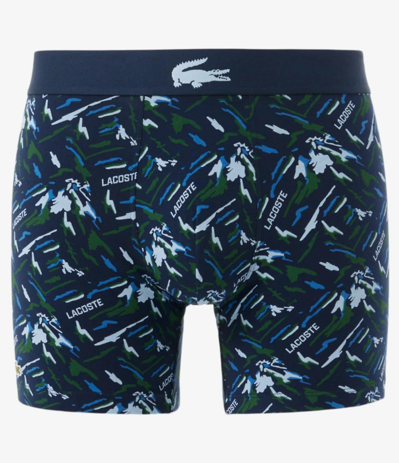 Lacoste Printed Stretch Jersey 5#double; Boxer Briefs