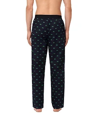 Lacoste Relaxed Fit Crocodile Print Pajama Pants