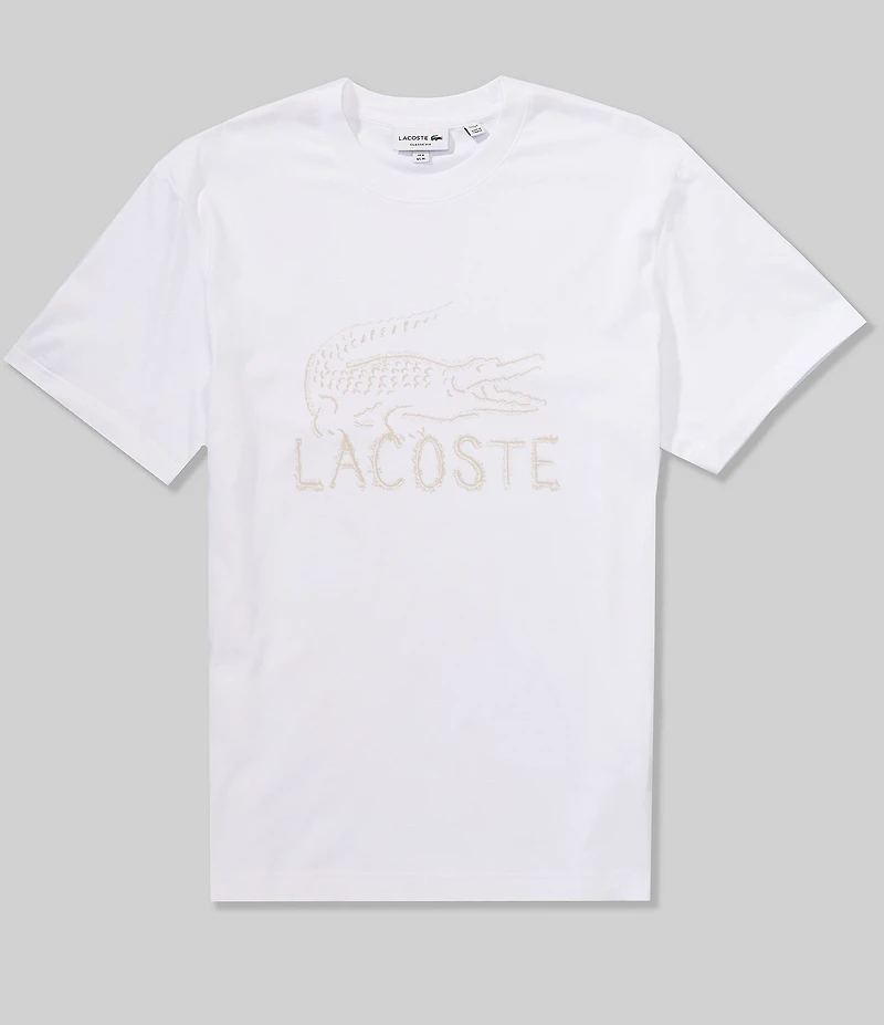 Lacoste Sand Croc Logo Short Sleeve T-Shirt