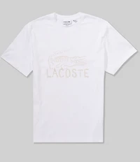 Lacoste Sand Croc Logo Short Sleeve T-Shirt