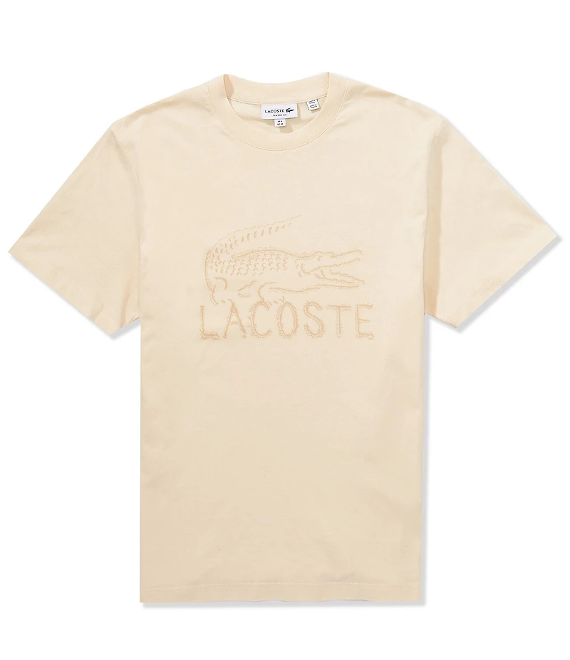 Lacoste Sand Croc Logo Short Sleeve T-Shirt
