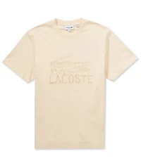 Lacoste Sand Croc Logo Short Sleeve T-Shirt
