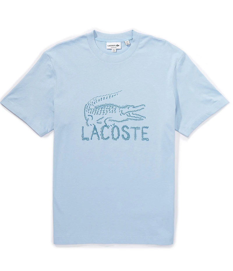 Lacoste Sand Croc Logo Short Sleeve T-Shirt
