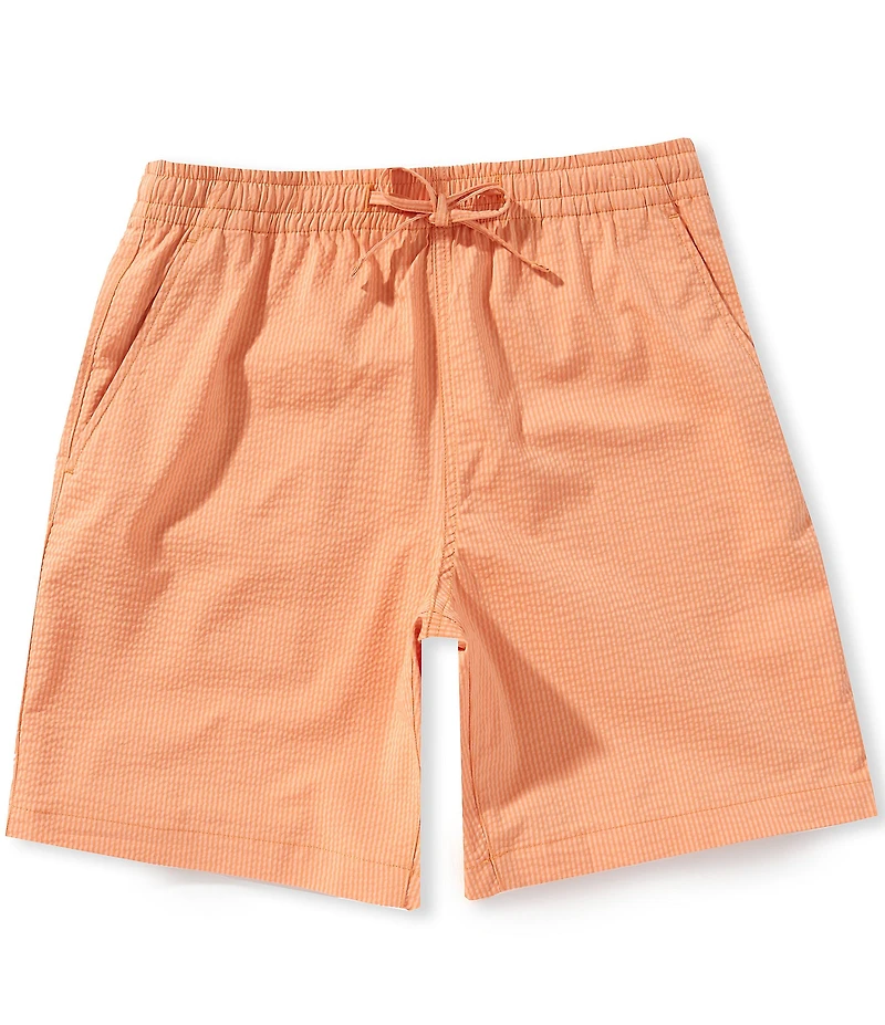 Lacoste Seersucker 8#double; Inseam Shorts