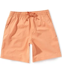 Lacoste Seersucker 8#double; Inseam Shorts