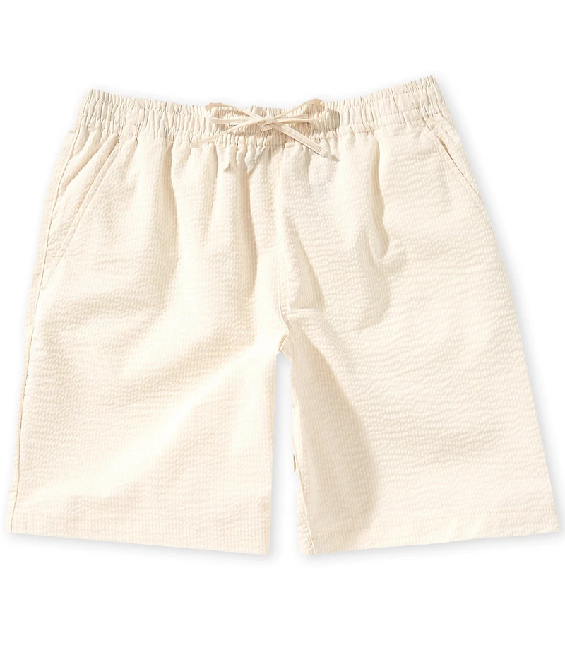 Lacoste Seersucker 8#double; Inseam Shorts