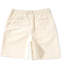 Lacoste Seersucker 8#double; Inseam Shorts