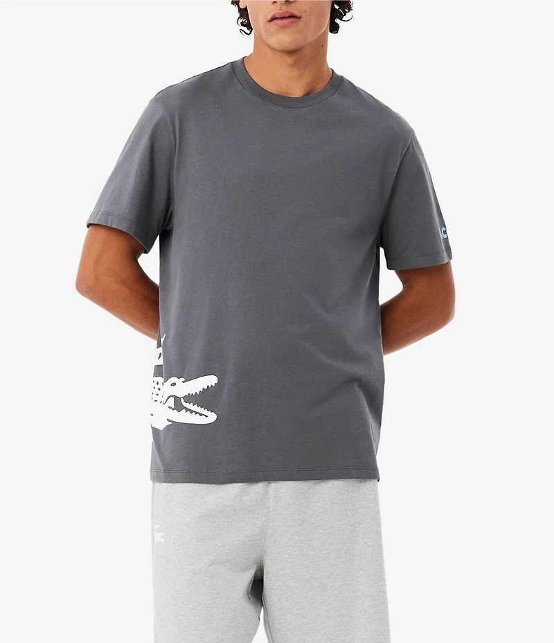 Lacoste Short Sleeve #double;BIG CROC#double; T Shirt