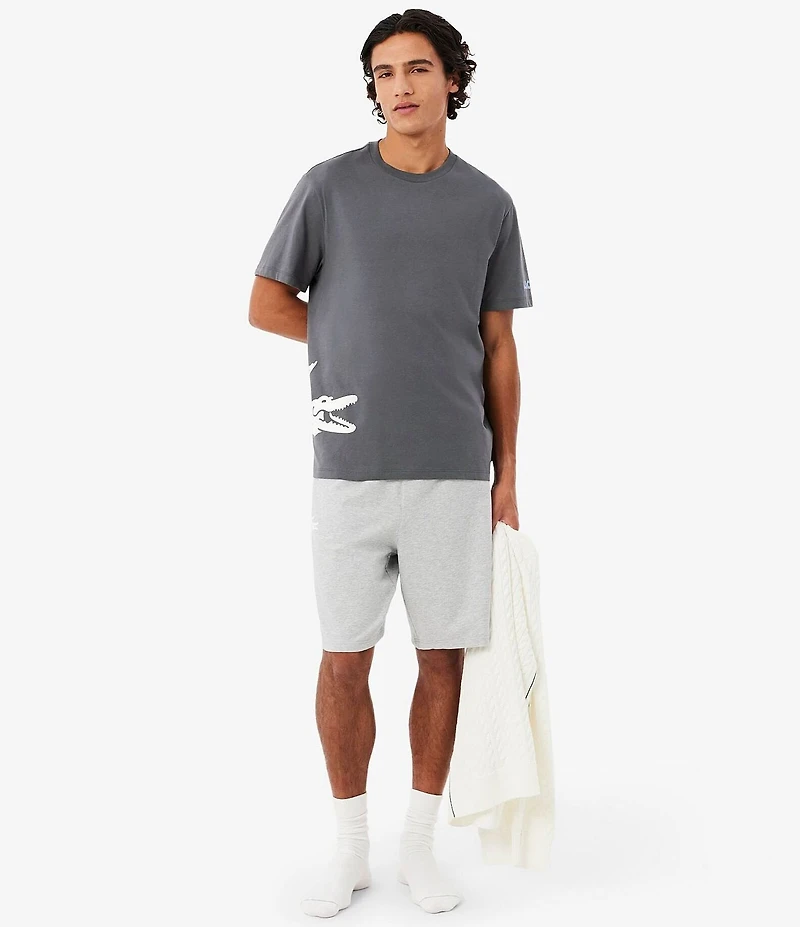 Lacoste Short Sleeve #double;BIG CROC#double; T Shirt