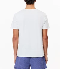 Lacoste Short Sleeve Regular Fit Crew Neck Undershirts 3-Pack