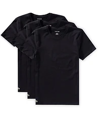 Lacoste Short Sleeve Regular Fit Crew Neck Undershirts 3-Pack