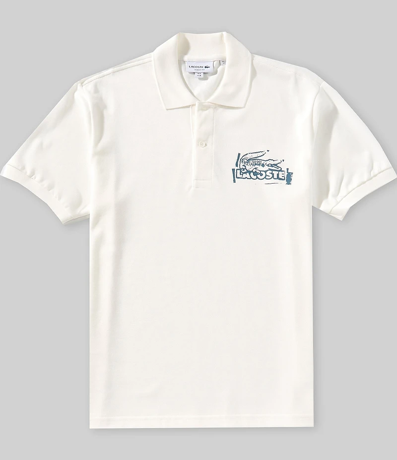 Lacoste Stamp Graphic Short Sleeve Polo Shirt
