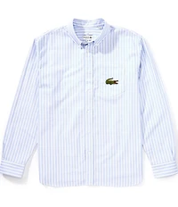 Lacoste Stripe Oxford Long Sleeve Woven Shirt