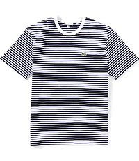 Lacoste Striped Heavy Cotton Short Sleeve T-Shirt