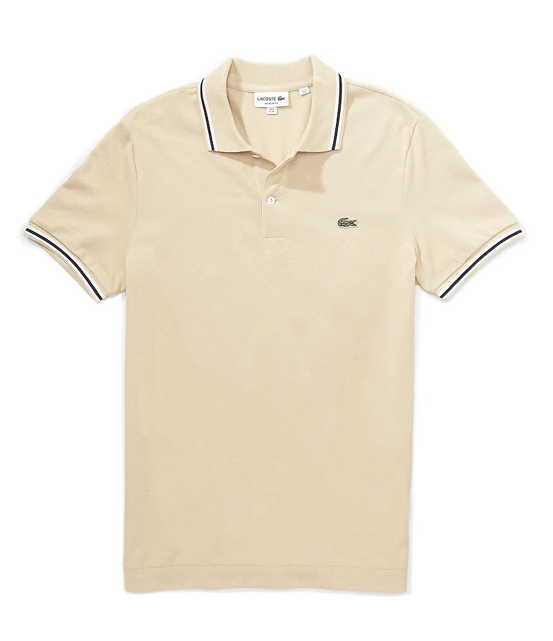 Lacoste Trimmed Accent Short Sleeve Polo Shirt