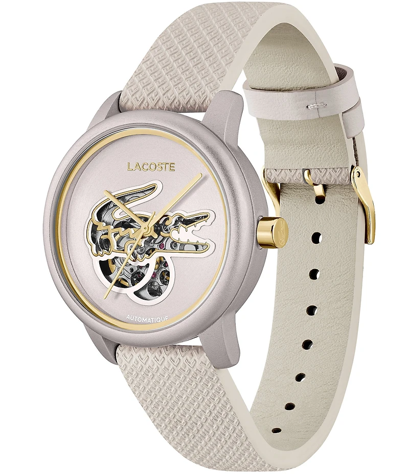 Lacoste Women's 12.12 Automatic Leather Strap Watch
