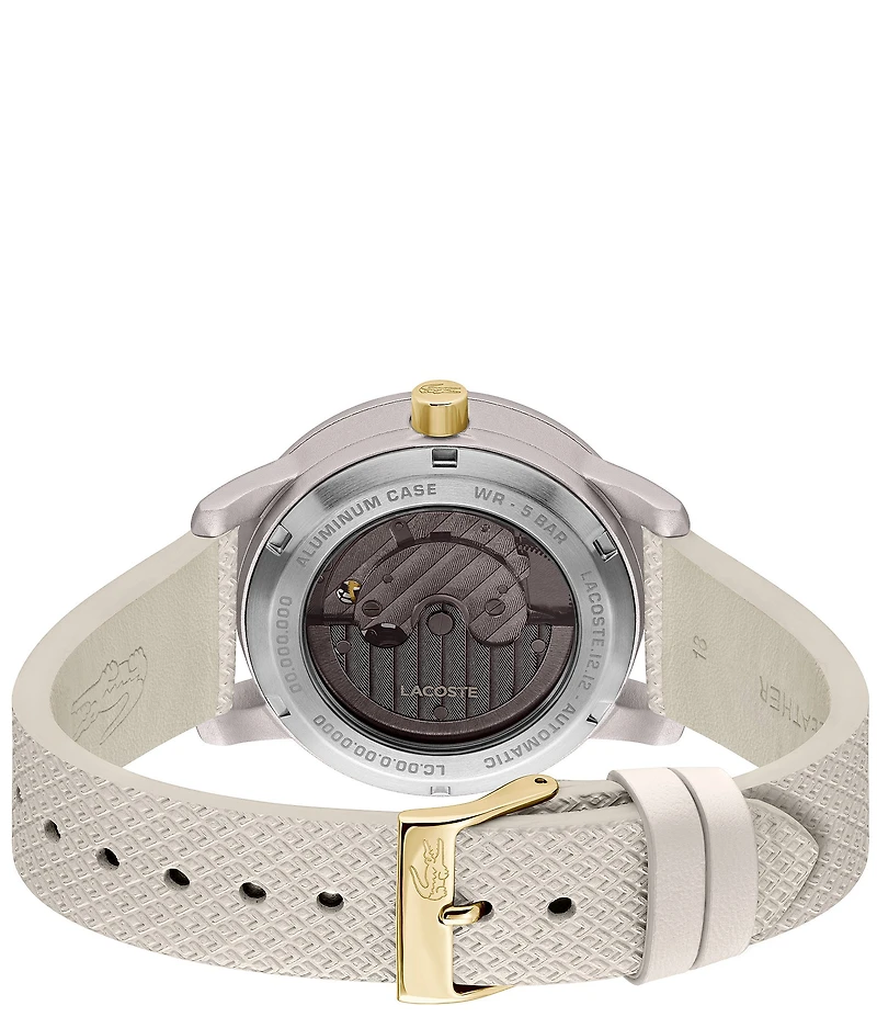 Lacoste Women's 12.12 Automatic Leather Strap Watch