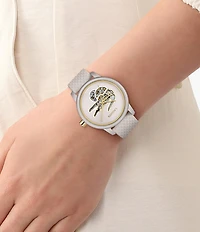 Lacoste Women's 12.12 Automatic Leather Strap Watch