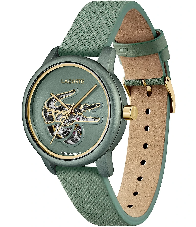 Lacoste Women's 12.12 Automatic Leather Strap Watch