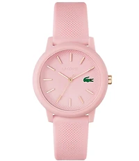 Lacoste Women's 12.12 Quartz Analog Pink Silicone Watch