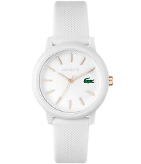 Lacoste Women's 12.12 Quartz Analog White Silicone Strap Watch