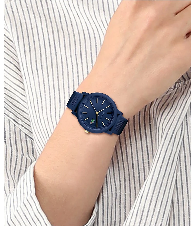 Lacoste Women's 12.12 Quartz Analog White Silicone Strap Watch
