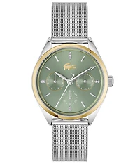 Lacoste Women's Atena Multifunction Stainless Steel Mesh Bracelet Watch