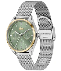 Lacoste Women's Atena Multifunction Stainless Steel Mesh Bracelet Watch