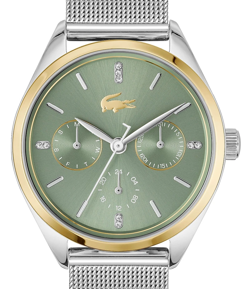Lacoste Women's Atena Multifunction Stainless Steel Mesh Bracelet Watch