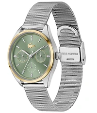 Lacoste Women's Atena Multifunction Stainless Steel Mesh Bracelet Watch